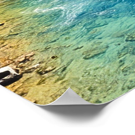 Crystal Clear Mountain River Poster (Hoek)