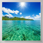 Crystal Clear Ocean Uitzicht Poster (Voorkant)