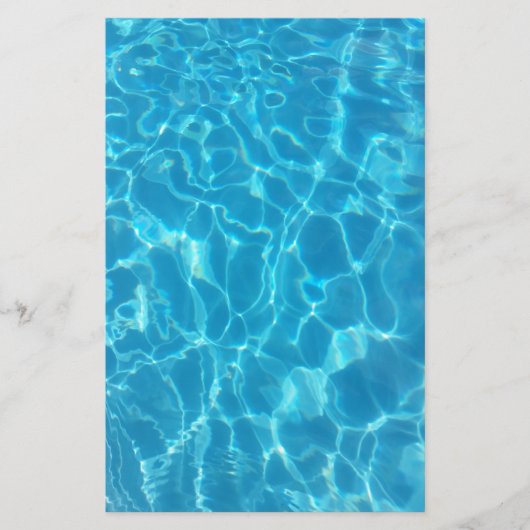 Crystal Clear Sky Blue Pool Water Briefpapier (Voorkant)