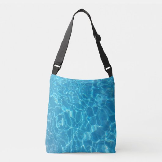 Crystal Clear Sky Blue Pool Water Crossbody Tas (Voorkant)