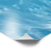 Crystal Clear Sky Blue Pool Water Foto Afdruk (Hoek)
