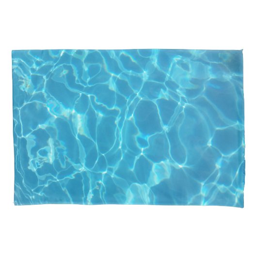 Crystal Clear Sky Blue Pool Water Kussensloop (Voorkant)
