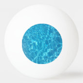 Crystal Clear Sky Blue Pool Water Pingpongbal (Achterkant)