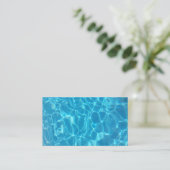 Crystal Clear Sky Blue Pool Water Visitekaartje (Staand voorkant)
