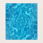 Crystal Clear Sky Blue Pool Water Visitekaartje (Buitenkant ongevouwen)
