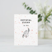 Crystal Clear to me Briefkaart (Staand voorkant)