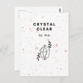Crystal Clear to me Briefkaart (Voorkant / Achterkant)