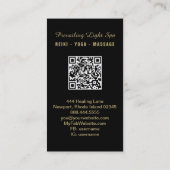 *~* Crystal Cluster Rainbow AP90 Artsy Drip QR Visitekaartje (Achterkant)