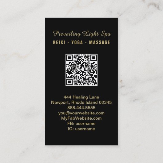 *~* Crystal Cluster Rainbow AP90 Artsy Drip QR Visitekaartje (Achterkant)