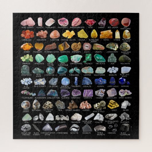 Crystal Collectie Regenboog Rocks Geology Square Legpuzzel (Verticaal)