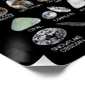 Crystal Collectie Regenboog Rocks Geology Square Perfect Poster (Hoek)