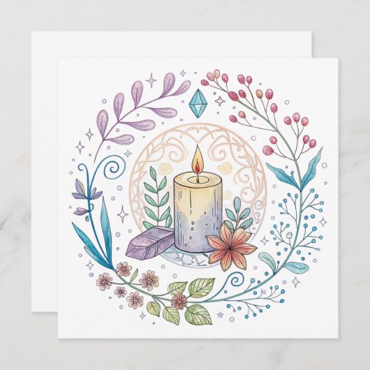 Crystal Connections Design Kaart en envelop (Voorkant / Achterkant)