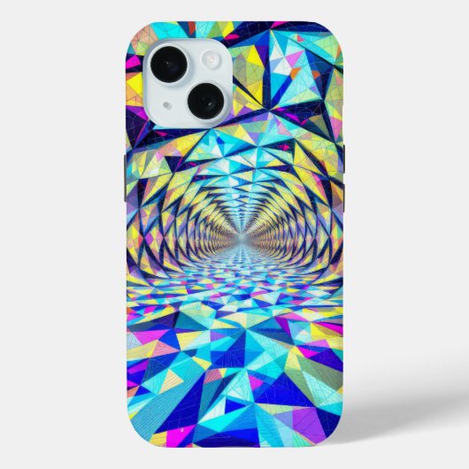 Crystal Corridor: Journey Through the Prism Case-Mate iPhone Case (Achterkant)
