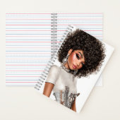Crystal Corset Glam Girl Spiral Notebook Notitieboek (Binnen)