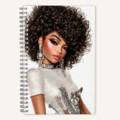 Crystal Corset Glam Girl Spiral Notebook Notitieboek (Voorkant)