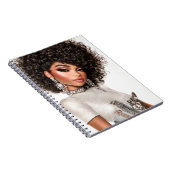 Crystal Corset Glam Girl Spiral Photo Notebook Notitieboek (Rechterzijde)