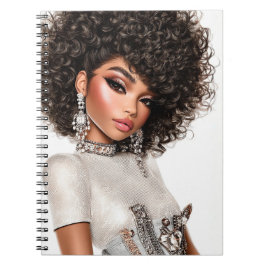 Crystal Corset Glam Girl Spiral Photo Notebook Notitieboek