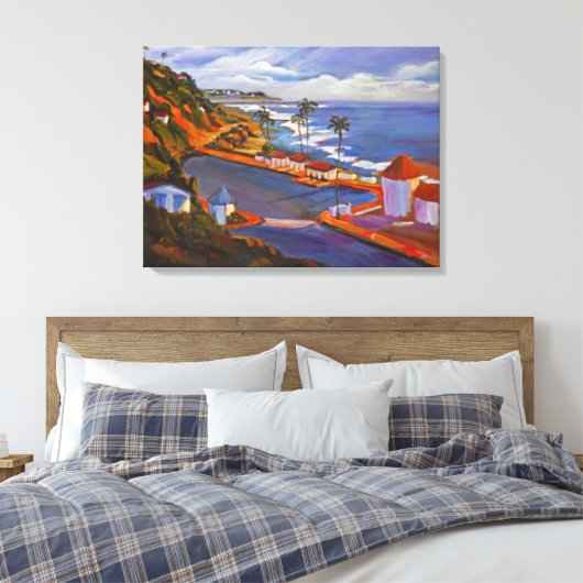 Crystal Cove Beach Uitzicht Canvas Afdruk (Insitu (Slaapkamer))