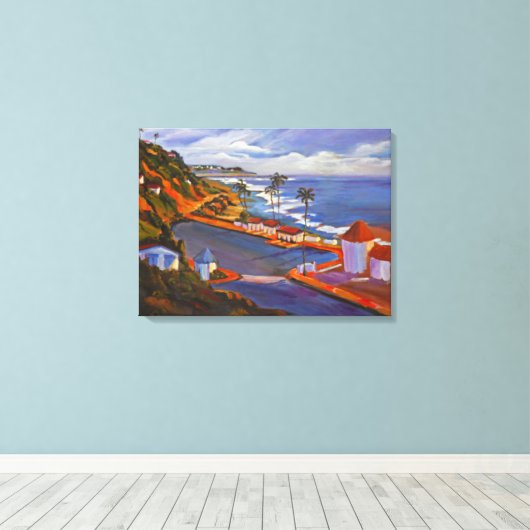 Crystal Cove Beach Uitzicht Canvas Afdruk (Insitu (Houten vloer))