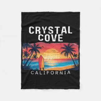 Crystal Cove State Park California Men Women Surfi Fleece Deken