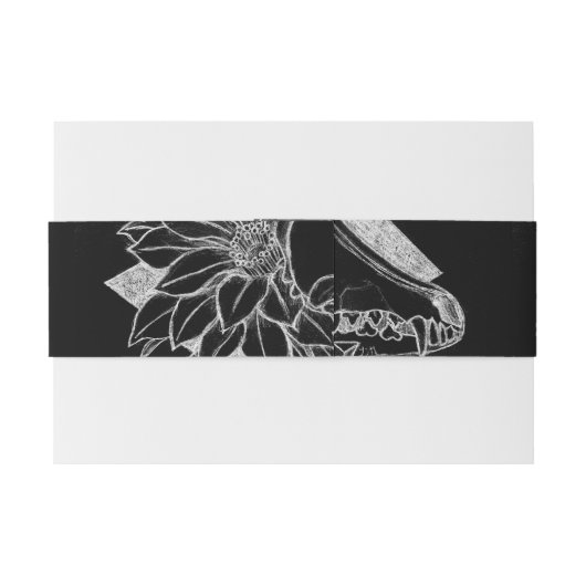 Crystal Coyote Inverted  Uitnodigingen Wikkel (Achterkant Voorbeeld)