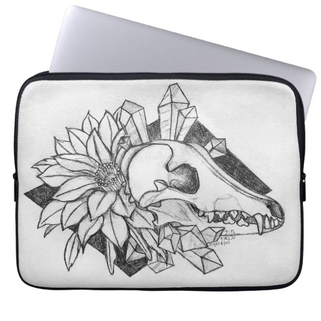 Crystal Coyote  Laptop Sleeve (Voorkant)