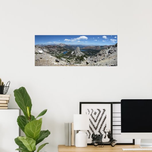 Crystal Crag Mammoth-meren bekken in Mammoth Crest Poster (Thuiskantoor)