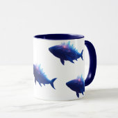 Crystal Crest Walvis - Oceaan Walvissen Print Mok (Voorkant rechts)