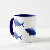 Crystal Crest Walvis - Oceaan Walvissen Print Mok (Voorkant links)