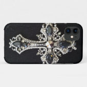CRYSTAL CROSS BLACK VELVET PRINT Case-Mate iPhone CASE (Achterkant (horizontaal))