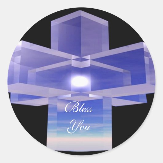 Crystal Cross Sticker (Voorkant)