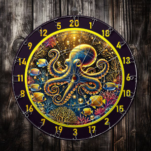 Crystal Depths Octopus Dartboard Dartbord