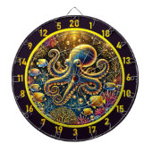 Crystal Depths Octopus Dartboard Dartbord (Voorkant)