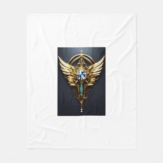 Crystal Diamond Eagle Fleece Deken (Voorkant)