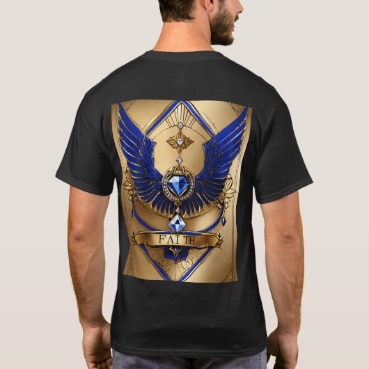 Crystal Diamond Faith T-shirt - Sparkling Design (Achterkant)