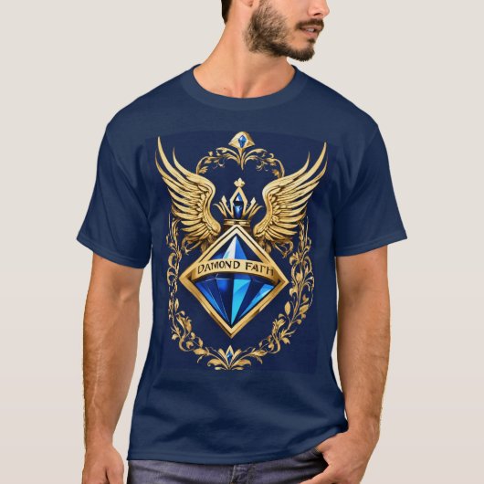 Crystal Diamond Faith T-shirt - Sparkling Design (Voorkant)