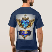 Crystal Diamond Faith T-Shirt - Sparkling Faith '' (Achterkant)