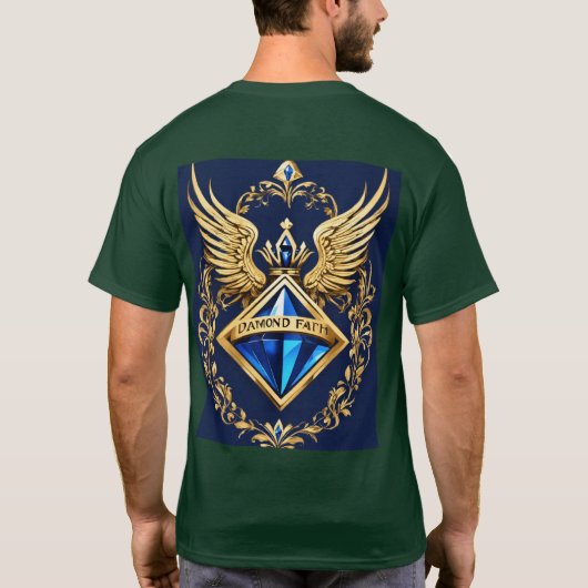 'Crystal Diamond Faith T-shirt - Sparkling Faith' (Achterkant)