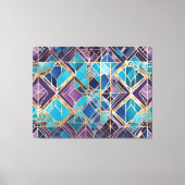 Crystal Diamonds abstract kunstcanvas Canvas Afdruk (Voorkant)