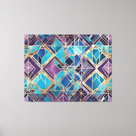 Crystal Diamonds abstract kunstcanvas Canvas Afdruk (Voorkant)