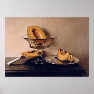 Crystal Dish met Melons door Mauro David Poster