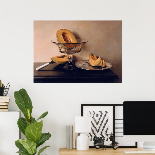 Crystal Dish met Melons door Mauro David Poster (Thuiskantoor)