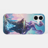 Crystal Dragon iPhone 16 Hoesje (Achterkant horizontaal)