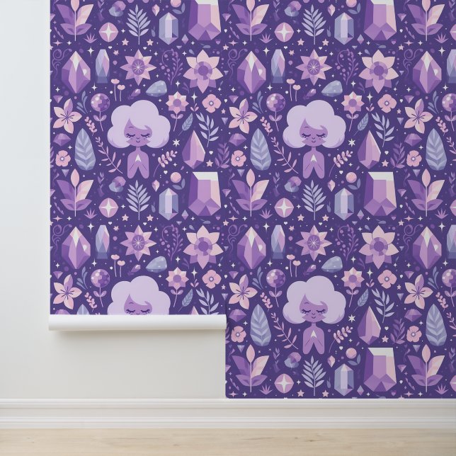 Crystal Dreams-patroon Behang (Applicatie)