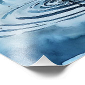 Crystal Drop: een Waterverf splash Foto Afdruk (Hoek)