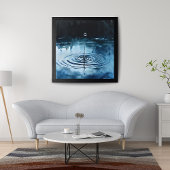 Crystal Drop: een Waterverf splash Foto Afdruk