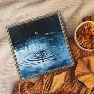 Crystal Drop: een Waterverf splash Foto Afdruk