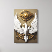 Crystal Eagle Canvas Art – Fierce Wild Spirit Wall (Voorkant)