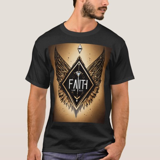 Crystal Eagle Design T-shirt – Majestic & Bold'' (Voorkant)