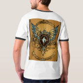 Crystal Eagle-draden: waar transformatie plaatsvin T-shirt (Achterkant volledig)